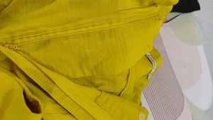 Mustard High-Waisted Shorts