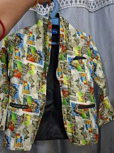 Stylish Printed Blazer Jacket