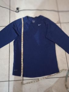 Men's Navy Nike Long Sleeve Shirt