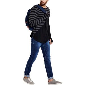Men's Stylish Striped Long-Sleeve Shirt