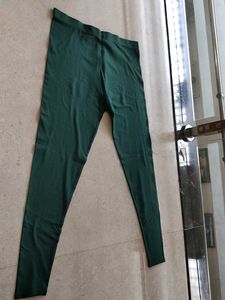 Dark Green Casual Pants