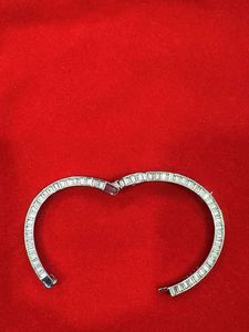 Exquisite Baguette Diamond Bangle Bracelet