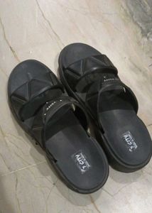women Black Slip-On Sandals new