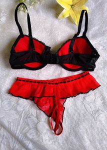 Red &amp; Black Lingerie Set