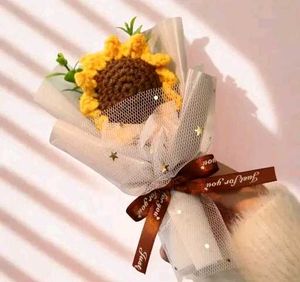 🎁❗️🌻 Handmade Crochet Sunflower Bouquet 🌻✨