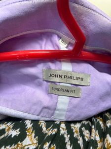 Men's Lavender Button-Up Shirt