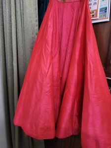 Designer Pink Stylish heavy Party Wear Gown