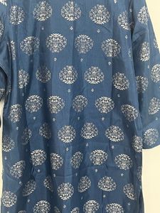 Elegant Blue Printed Kurta