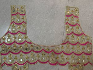 Embroidered Blouse with Mirror Work