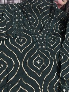 Green Bandhani Print Kurta set