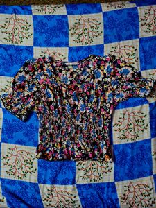 Floral Print Crop Top