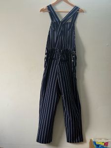 Striped Navy Blue Jumpsuit