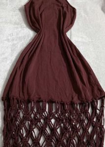 Zara Brown Maxi Dress