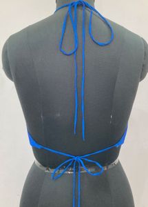 Royal blue  silk blend blouse