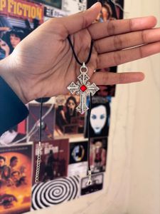 Cross Pendant Necklace gothic grunge Y2k