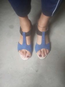 Stylish Blue & Black Sandals