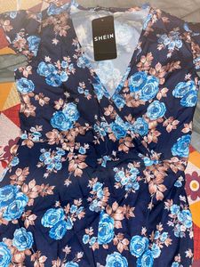 Floral Print High-Low Dress