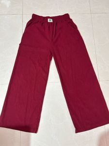 Maroon Palazzo Pants