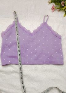 Cute Purple striped 👍Cami Top