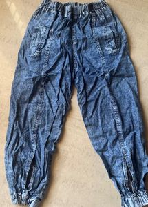 Stylish Acid Wash Baggy Jeans