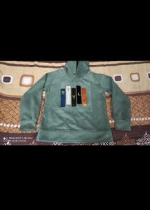 Stylish Green Pullover Hoodie