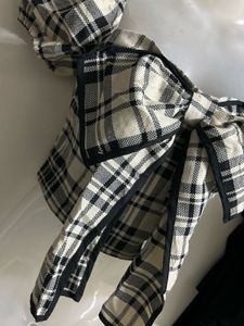 Plaid Bow Crop Top