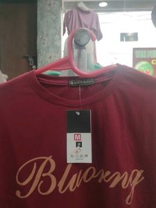Burgundy Graphic T-Shirt
