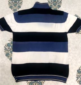 Classic Striped Polo Shirt