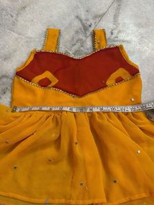 Red &amp; Yellow Dhoti Pants