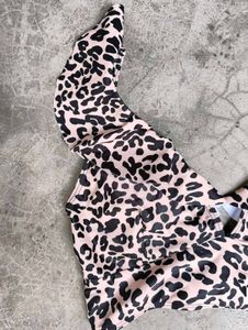 Leopard Print Bikini Top