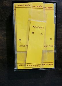 50 Used Keychain Cards With Plastic Bags