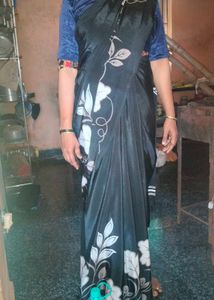 New Black crepe Saree