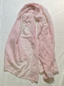 Delicate Pink Sheer Scarf