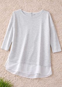 ✨ Price Drop, Elegant Layered White Top