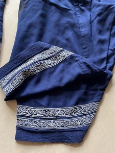 Navy Blue Chikankari Suit Set
