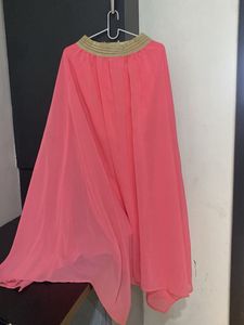 Flowy Pink Ethnic Skirt