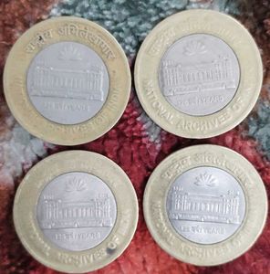 Rare Commemorative 10 Rupee Coins 4 Pcs Set