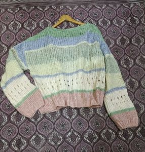 Cozy Striped Knit Cardigan