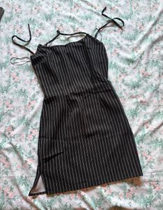 H&amp;M backless Mini Dress with Tie Straps