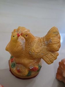 Decorative Krishna, Lion and Bird Idol