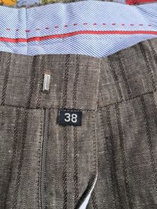 Vintage Striped Straght-Leg Fit Trousers