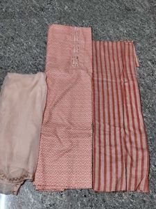 Pink kurta salwar cloth material
