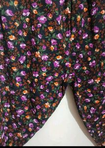 Multi Floral Print Winter Lower Pyjama  32 Waist
