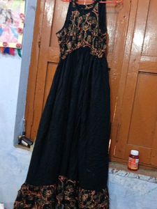Elegant Black Ethnic Gown