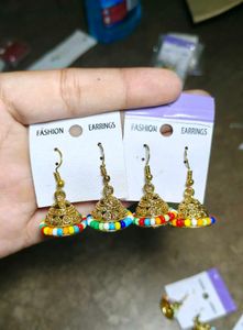 Boho Jhumka Earrings