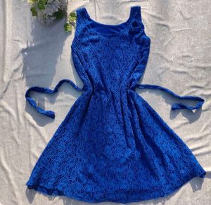 Price Drop Cute Blue A - Line Dress 😍