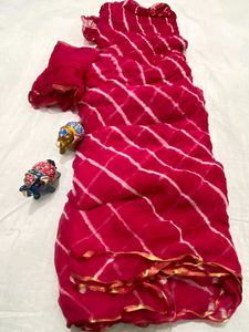 Sawan Spcl Lehriya Saree Select Any One Shade. No Coin Or Offer Rz