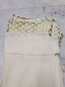 Sober Saree With Stiched Blouse