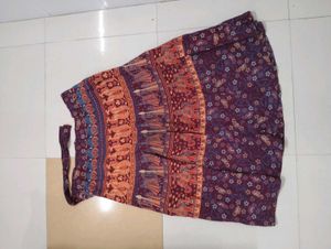 Bohemian Print Wrap Skirt