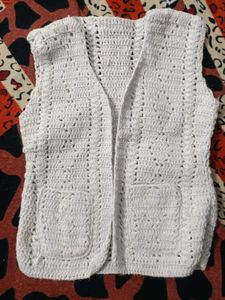 Handmade Crochet Vest - Stylish Layer